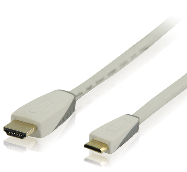 Bandridge 1m HDMI - miniHDMI m/m HDMI-Kabel HDMI Typ A (Standard) HDMI Type C (Mini) Weiß