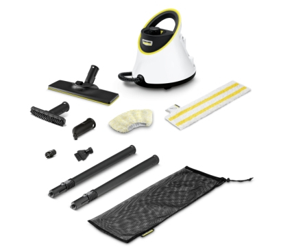 Kärcher SC 2 Deluxe Zylinder-Dampfreiniger 1 l 1500 W Schwarz, Weiß