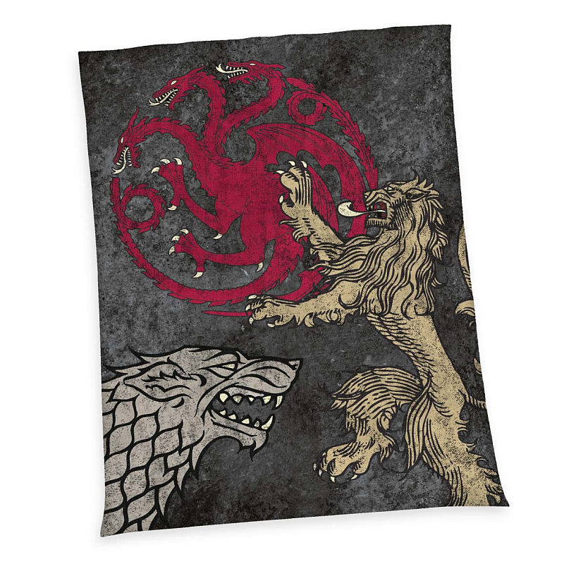 HERDING Game of Thrones Überwurfdecke 150 x 200 cm Polyester Mehrfarbig