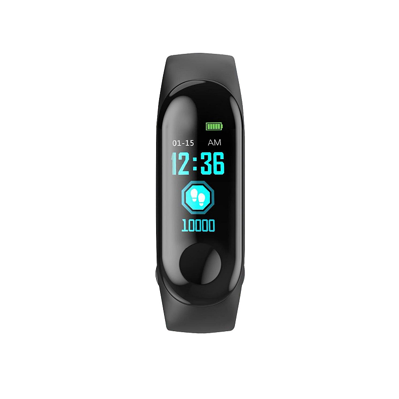 Celly TRAINERBANDBK Smartwatch/ Sportuhr 2,44 cm (0.96") LCD Digital Touchscreen Schwarz