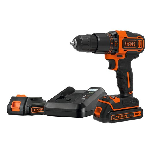 Black & Decker BDCHD18K1B2-QW Bohrmaschine 1400 RPM