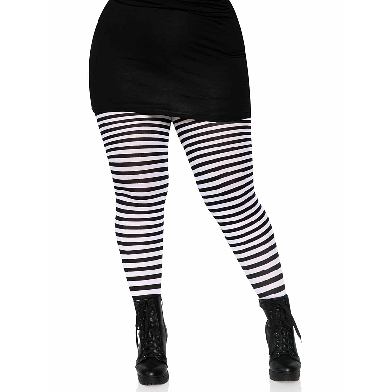 Leg Avenue 7100Q_00709 Strumpfhose/Strumpf Schwarz, Weiß