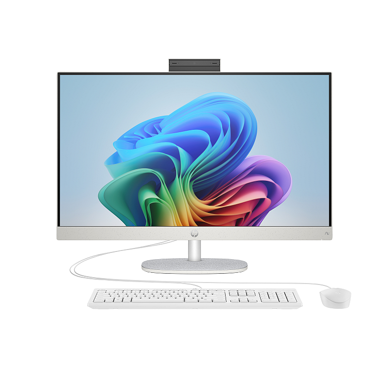 HP 27-ct2170ng Next Gen AI PC Copilot+ PC AMD Ryzen AI 7 350 68,6 cm (27") 1920 x 1080 Pixel All-in-One-PC 32 GB DDR5-SDRAM 1 TB SSD Windows 11 Home Wi-Fi 6 (802.11ax) Weiß