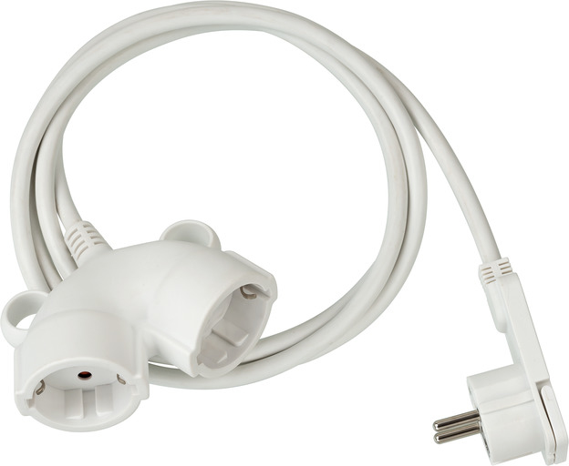 Brennenstuhl 1161820223 Verlängerungskabel 3 m 2 AC-Ausgänge Weiß
