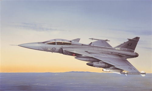 Italeri JAS 39A Gripen Starrflügelflugzeug-Modell Montagesatz 1:48