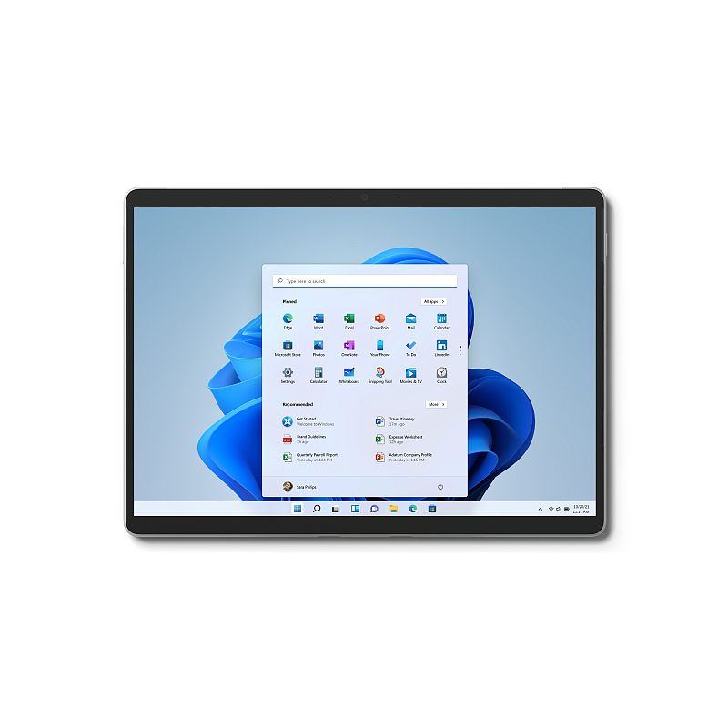Microsoft Surface Pro 8 Intel® Core™ i7 256 GB 33 cm (13") 16 GB Wi-Fi 6 (802.11ax) Windows 10 Pro Platin