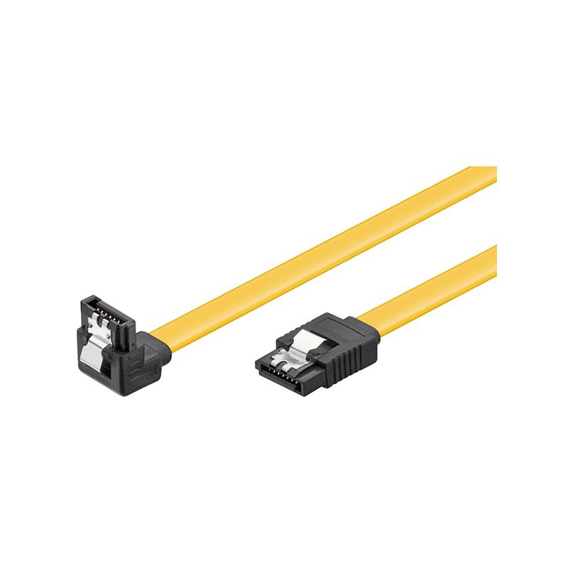 AVC TAKSATA050DR SATA-Kabel 0,5 m SATA 7-pin Schwarz, Gelb
