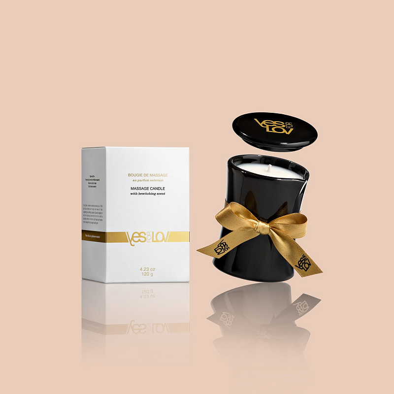 YESforLOV Massage candle with bewitching scent 120 g Schwarz 1 Stück(e)