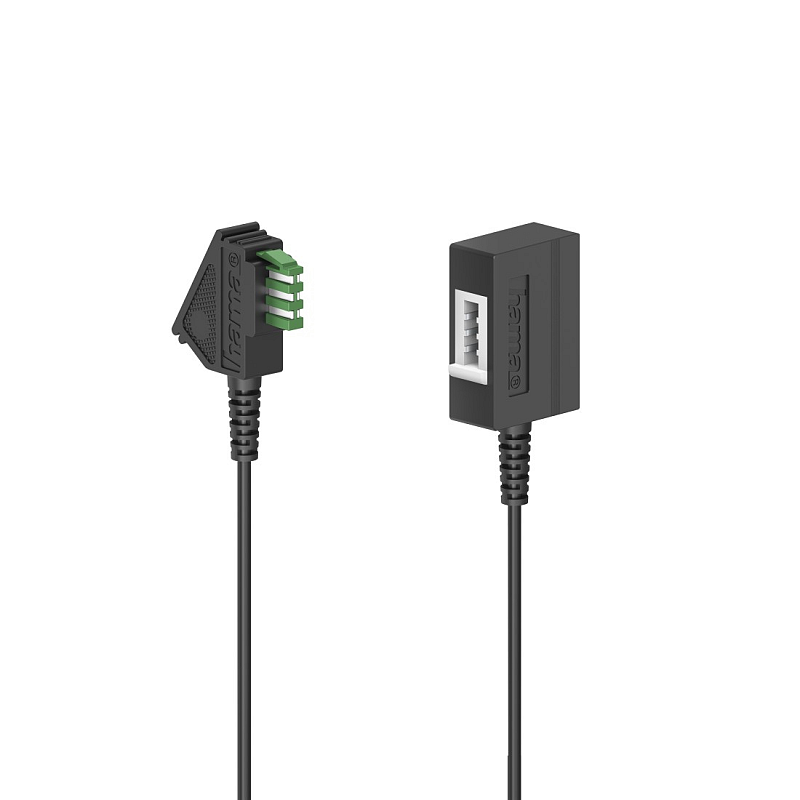 Hama 00201100 Telefonkabel 3 m Schwarz
