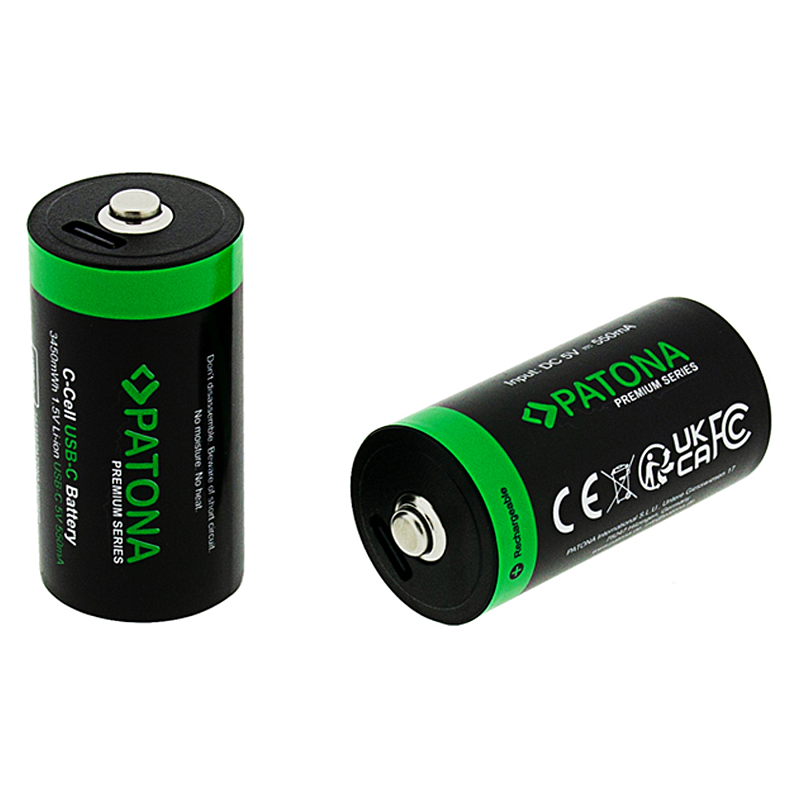 PATONA LR14 Wiederaufladbarer Akku Lithium