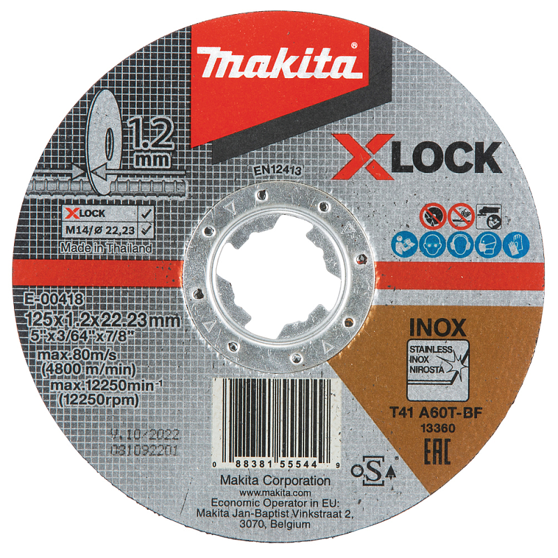 Makita E-00418 Winkelschleifer-Zubehör Schneidedisk