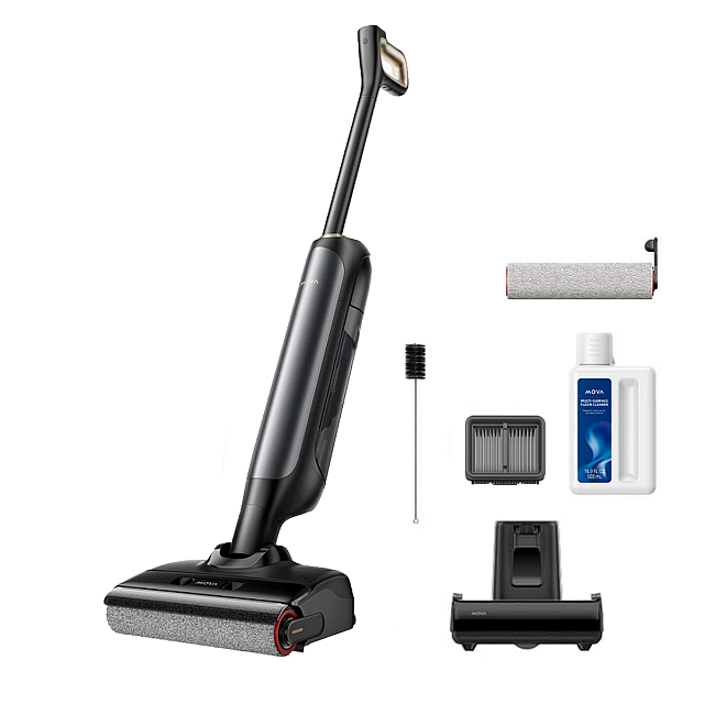 MOVA M10 2-in-1-Stabstaubsauger Akku Trocken&Nass Beutellos 0,7 l 300 W Schwarz 4 Ah