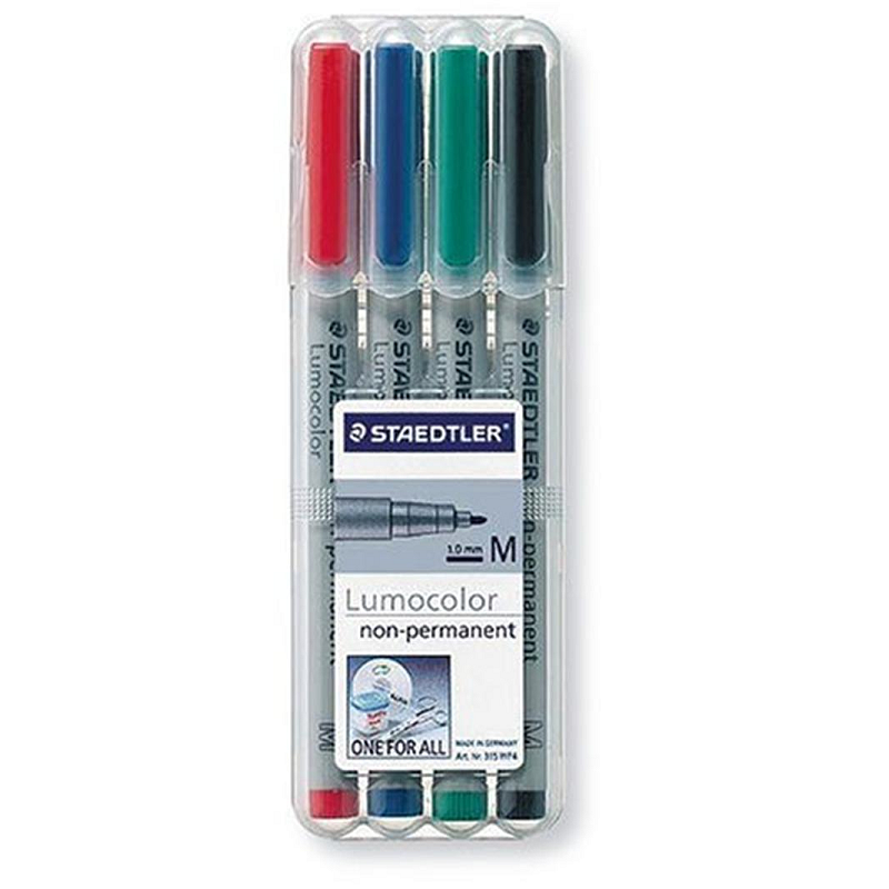 Staedtler 315 WP4 Marker 1 Stück(e) Schwarz, Blau, Grün, Rot