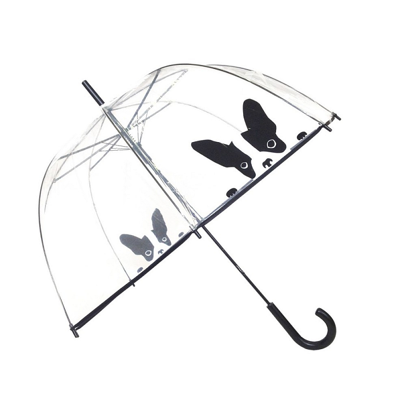 Gift Company BUL2495 Regenschirm Schwarz, Transparent Volle Größe
