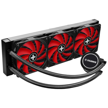 Xilence Performance A+ XC978 Computerkühlsystem Prozessor All-in-One-Flüssigkeitskühler 12 cm Schwarz, Rot 1 Stück(e)