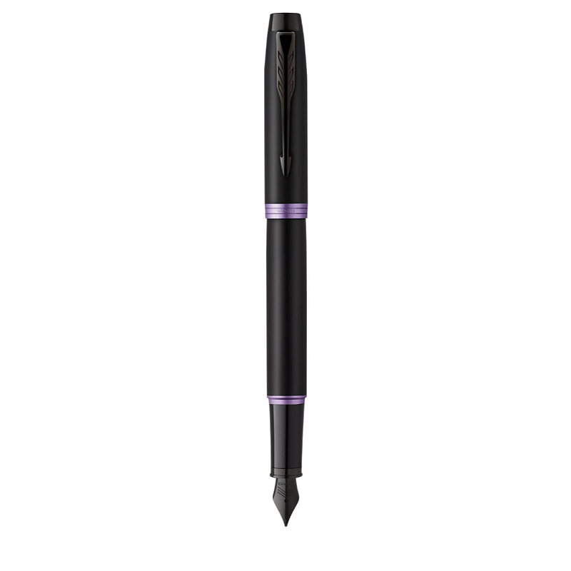 Parker IM Vibrant Rings Füllfederhalter Kartuschenfüllsystem Schwarz, Violett 1 Stück(e)