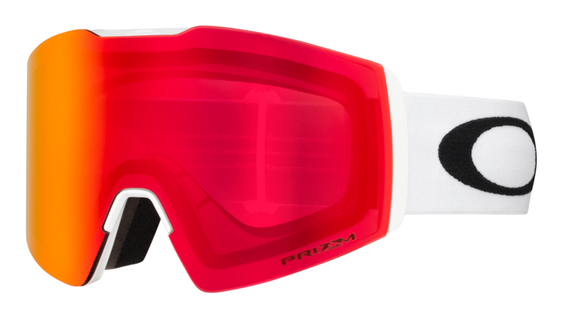 Oakley Fall Line Wintersportbrille Weiß Unisex Orange, Rose Zylindrische (flache) Linse