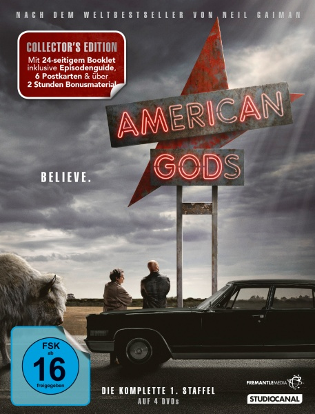 PLAION American Gods - Staffel 1 - Collector's Edition (4 DVDs)