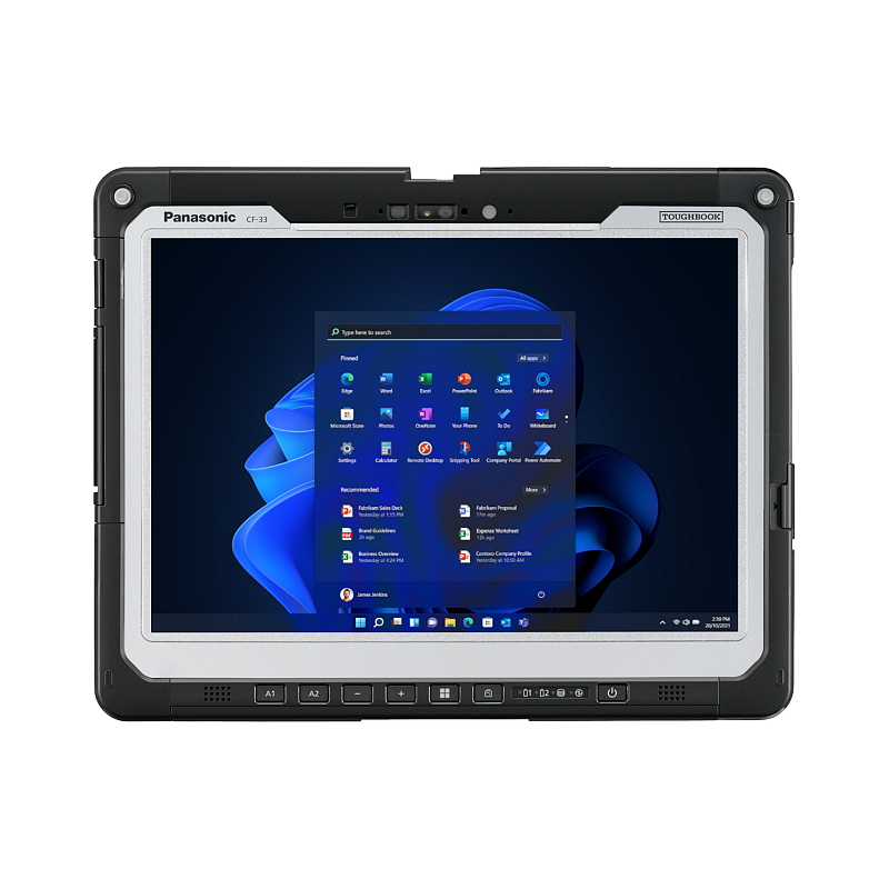 Panasonic Toughbook 33 mk3 Intel® Core™ i5 512 GB 30,5 cm (12") 16 GB Wi-Fi 6E (802.11ax) Windows 11 Pro Schwarz, Grau