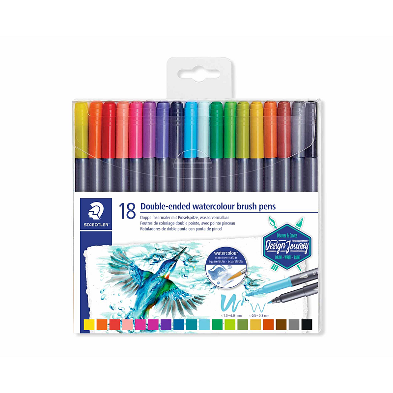 Staedtler Pinselmarker Design Journey Marsgraphic duo 18er Etui