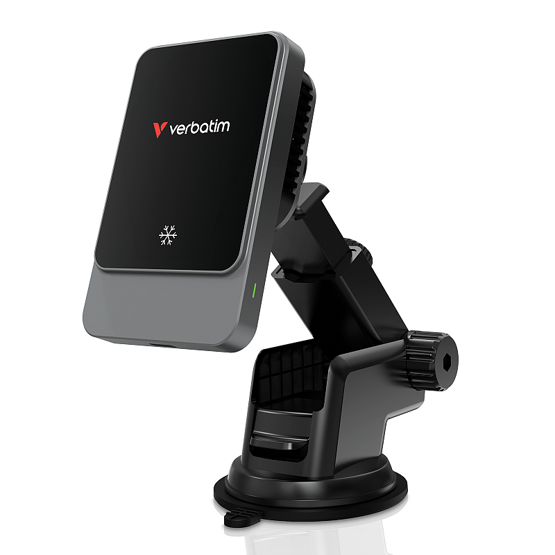 Verbatim Charge 'n' Drive Smartphone Schwarz USB Kabelloses Aufladen Schnellladung Auto