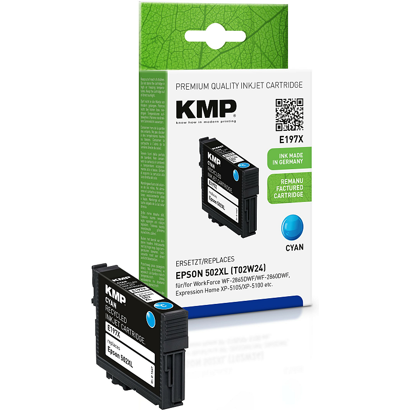 KMP 1647,4003 Druckerpatrone 1 Stück(e) Kompatibel Hohe (XL-) Ausbeute Cyan