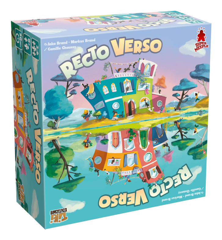 Super Meeple Recto - Verso 30 min Brettspiel Familie