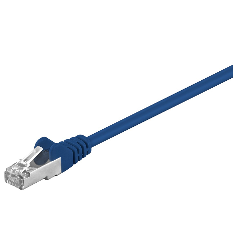 Goobay 50158 Netzwerkkabel Blau 1 m Cat5e F/UTP (FTP)