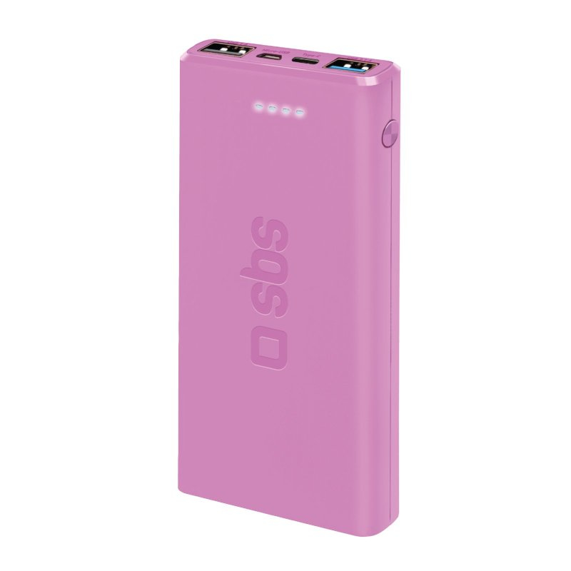 SBS TTBB10000FASTP Powerbank Lithium Polymer (LiPo) 10000 mAh Pink