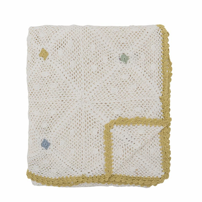 Bloomingville 82066336 Überwurfdecke 125 x 150 cm Baumwolle, Polyester Natürlich/Natur