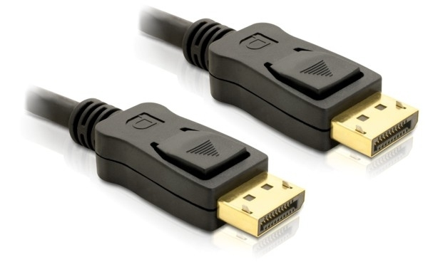 DeLOCK Cable Displayport 3m male - male Gold Schwarz