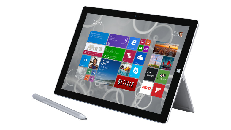 Microsoft Surface Pro 3 Intel® Core™ i3 64 GB 30,5 cm (12") 4 GB Wi-Fi 5 (802.11ac) Windows 8.1 Pro Silber
