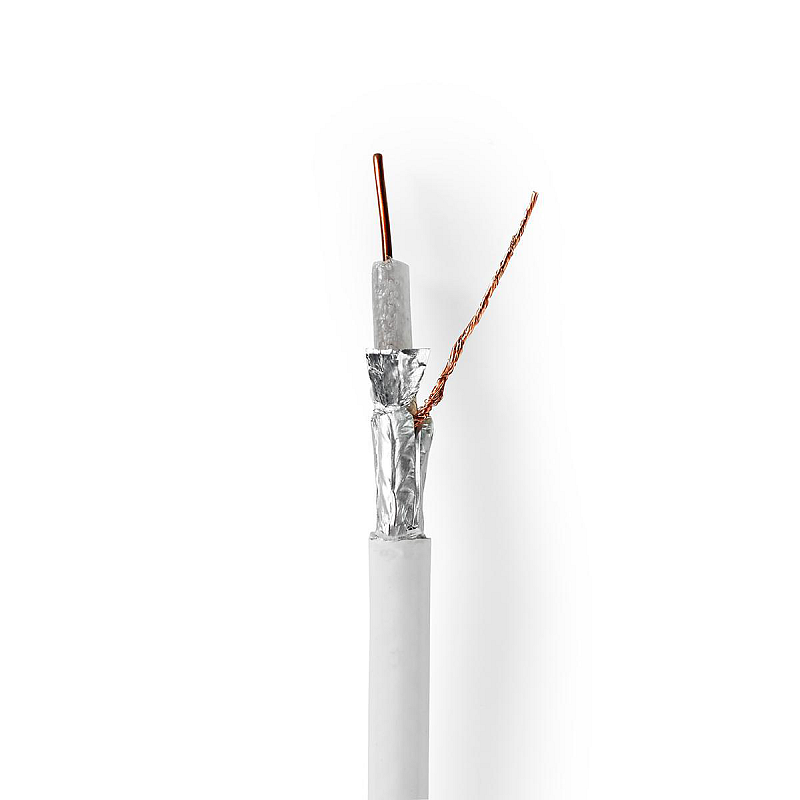 Nedis CSBR4050WT100 Koaxialkabel 10 m Weiß