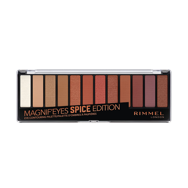Rimmel Magnif’eyes Eyeshadow Palette Lidschatten 14 g Spice Edition Glänzend, Matte, Satin