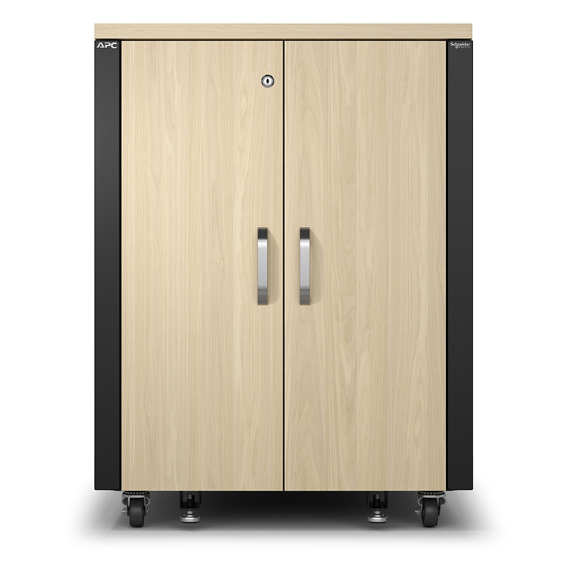 APC NetShelter Soundproof Serverschrank, 17HE, 230V, 1000H x 750B x 1134T mm, Ahorn