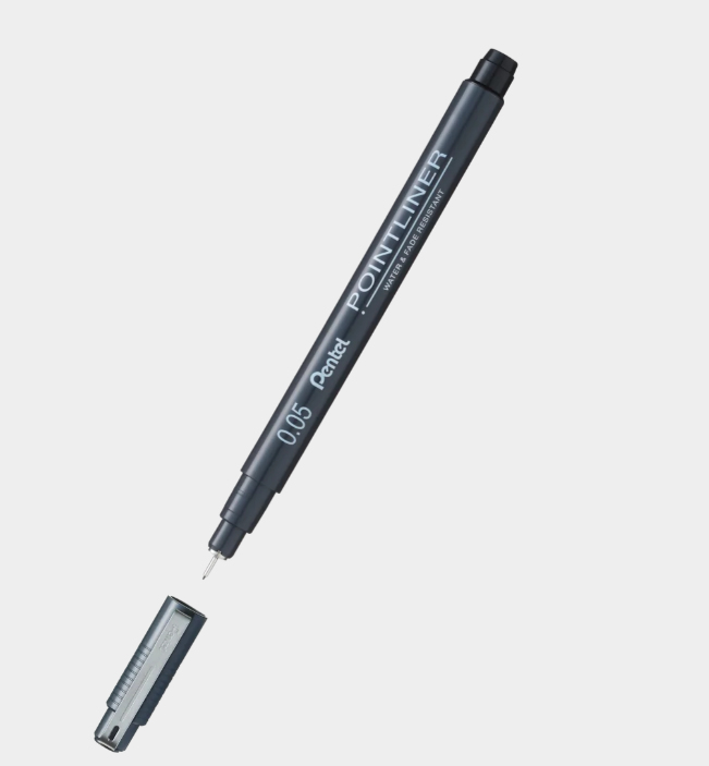 Pentel S20P-4A Kugelschreiber Schwarz Stick-Kugelschreiber Fein 1 Stück(e)