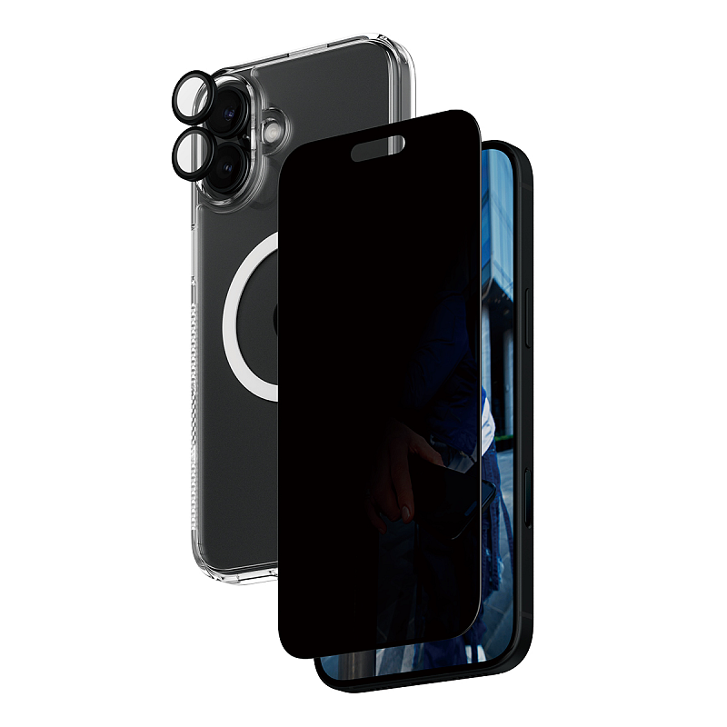PanzerGlass ® 3-in-1 Privacy Schutz Set iPhone 16 Plus