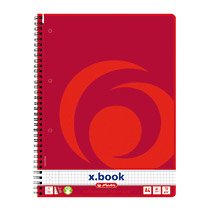 Herlitz 10834117 Notizbuch A4 80 Blätter Rot