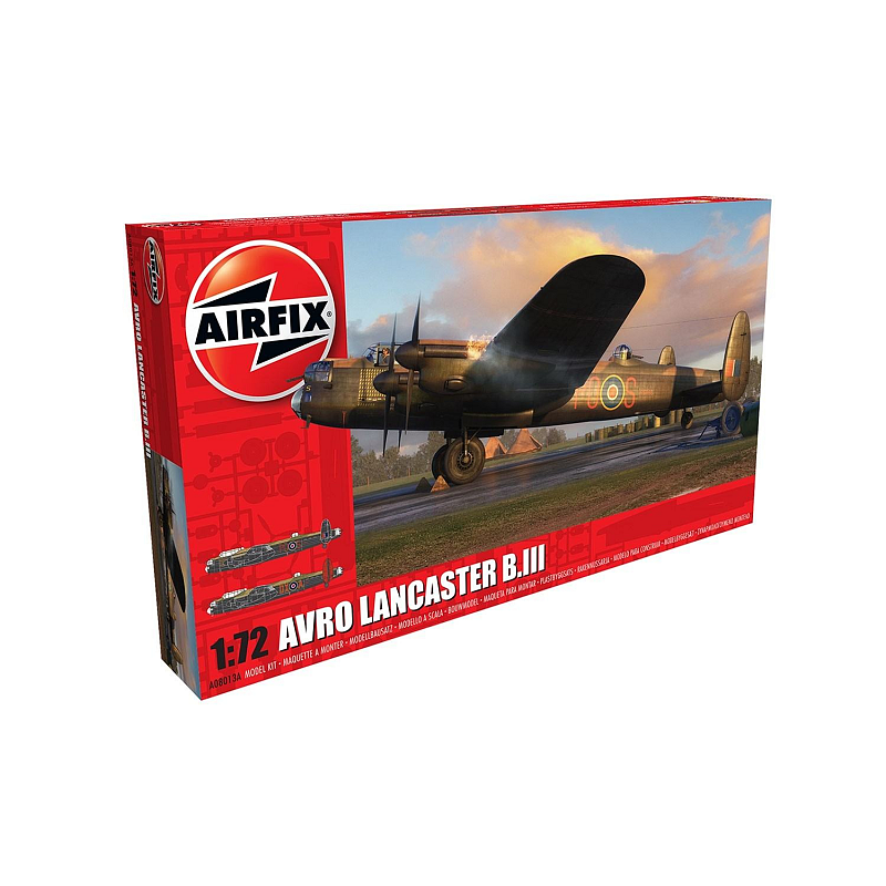 Airfix Avro Lancaster B.III Starrflügelflugzeug-Modell Montagesatz 1:72