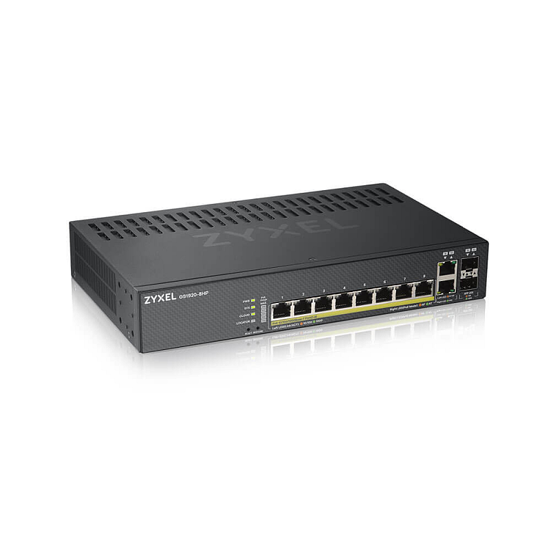 Zyxel GS1920-8HPV2 Managed Gigabit Ethernet (10/100/1000) Power over Ethernet (PoE) Schwarz