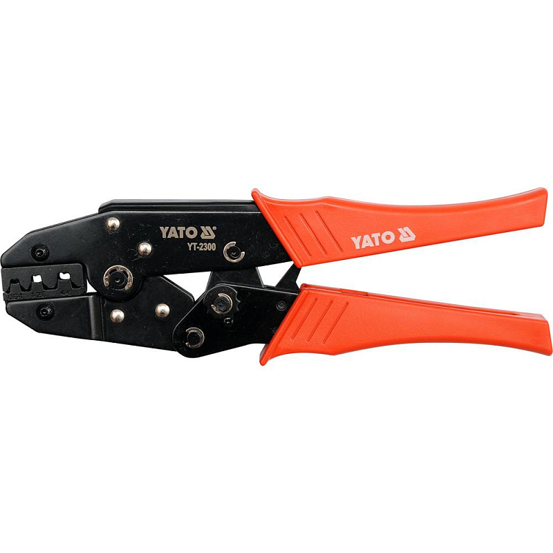 Yato YT-2300 Kabel-Crimper Crimpwerkzeug Schwarz, Orange