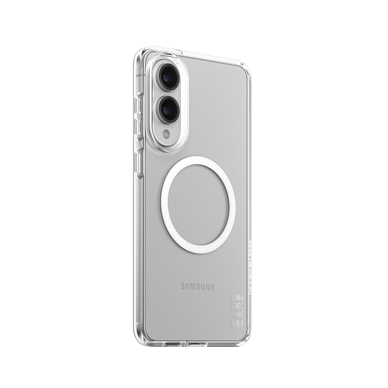 PanzerGlass CARE™ by ® Urban Combat Case Transparent m. Weiß Qi Compatible Samsung S25 Edge