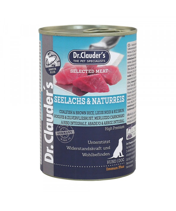 Dr.Clauder‘s Selected Meat Seelachs & Naturreis 400 g