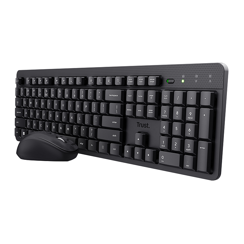 Trust Ody II Tastatur Maus enthalten Universal RF Wireless QWERTY US Englisch Schwarz
