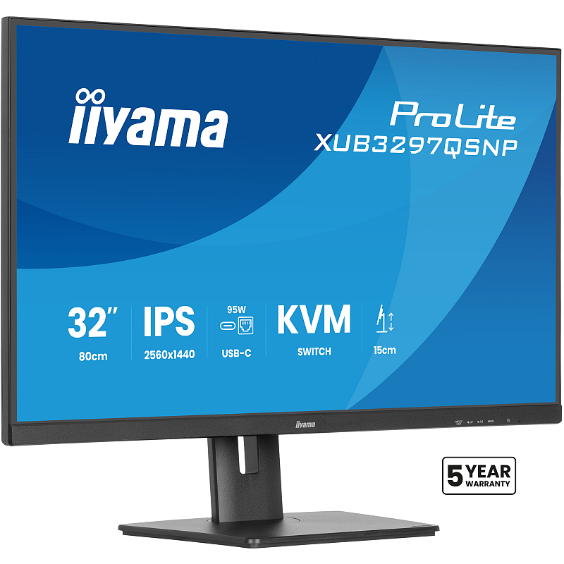 iiyama ProLite XUB3297QSNP-B1 Computerbildschirm 81,3 cm (32") 2560 x 1440 Pixel Quad HD LED Schwarz