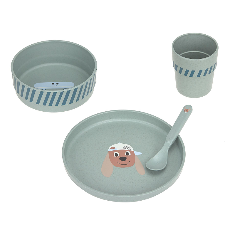 Lässig Tiny Team Fütterungs-Set für Kleinkinder Grün