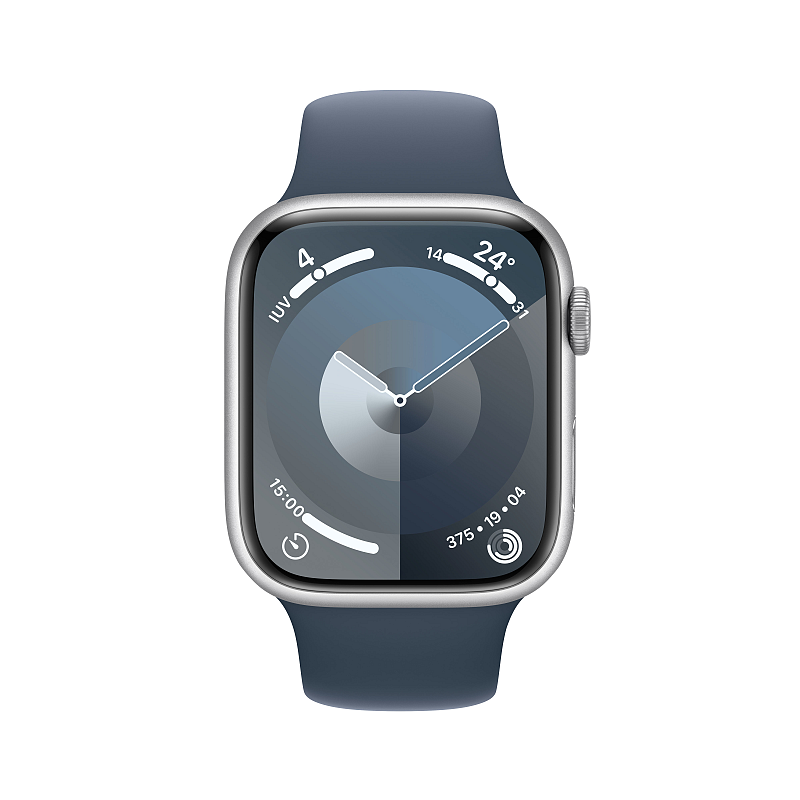 Apple Watch Series 9 45 mm Digital 396 x 484 Pixel Touchscreen 4G Silber WLAN GPS
