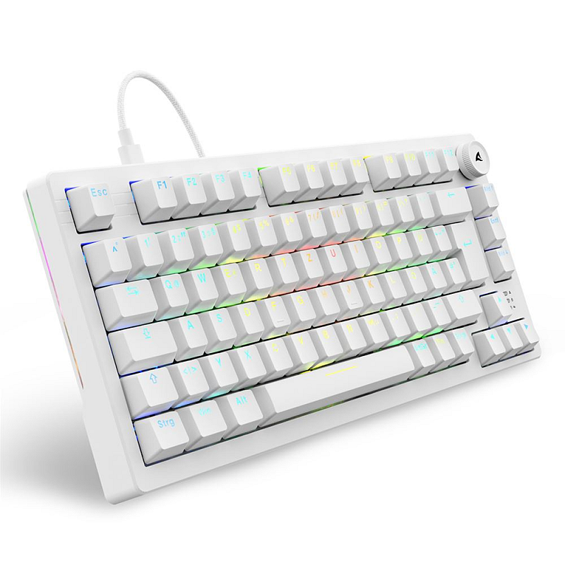 Sharkoon SGK25 Tastatur Haus USB QWERTZ Deutsch Weiß