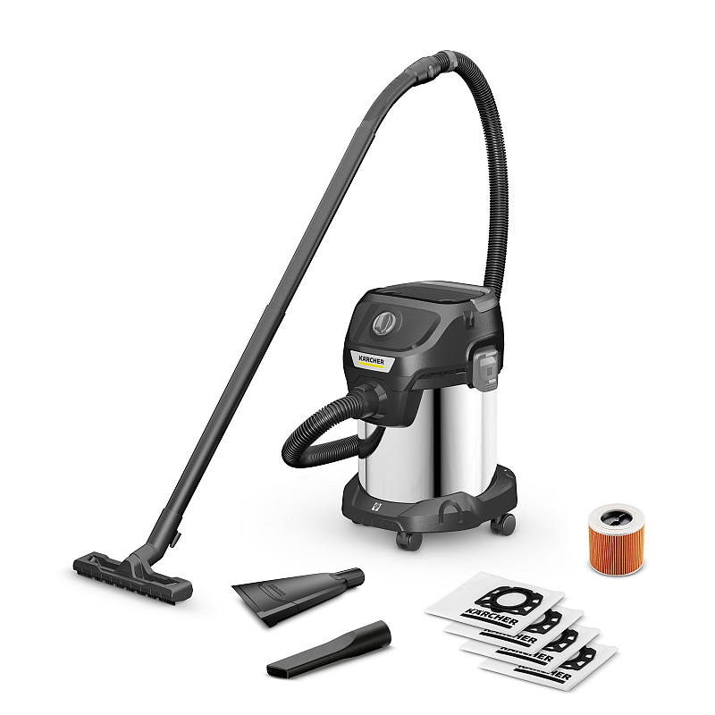 Kärcher KWD 3 S V-17/4/20 17 l Trommel-Vakuum Trocken&Nass 1000 W Staubbeutel