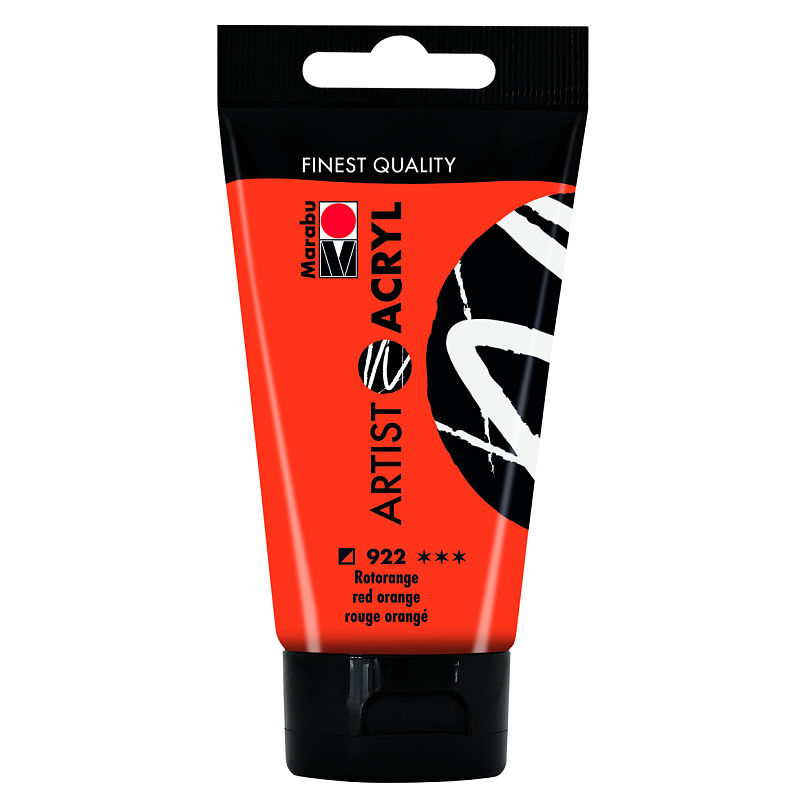 Marabu 12200002922 Acrylfarbe 75 ml Orange Tube